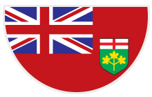 Ontario flag Ontario flag